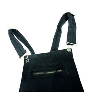 Black forever 21 denim overalls size s